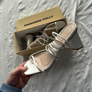 Princess Polly White Heels